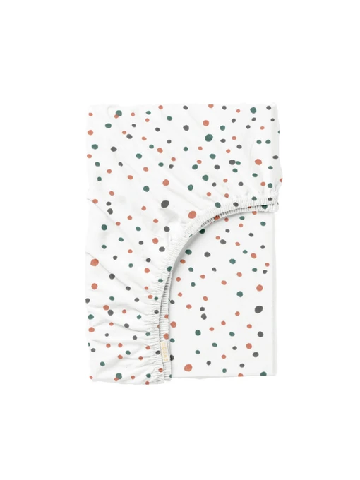 Простынь на резинке ранфорс COLOR DOTS Cosas модель ColorBlotsV5_120 Фото