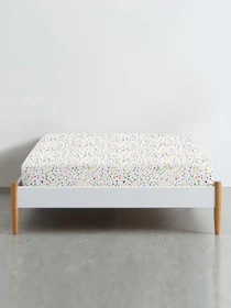 Простынь на резинке ранфорс DOTS Cosas модель ColorBlotsV6-6662_120 Фото