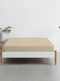 Простынь на резинке ранфорс BEIGE DOTS Cosas модель DotsBeige_100x200x20 Фото