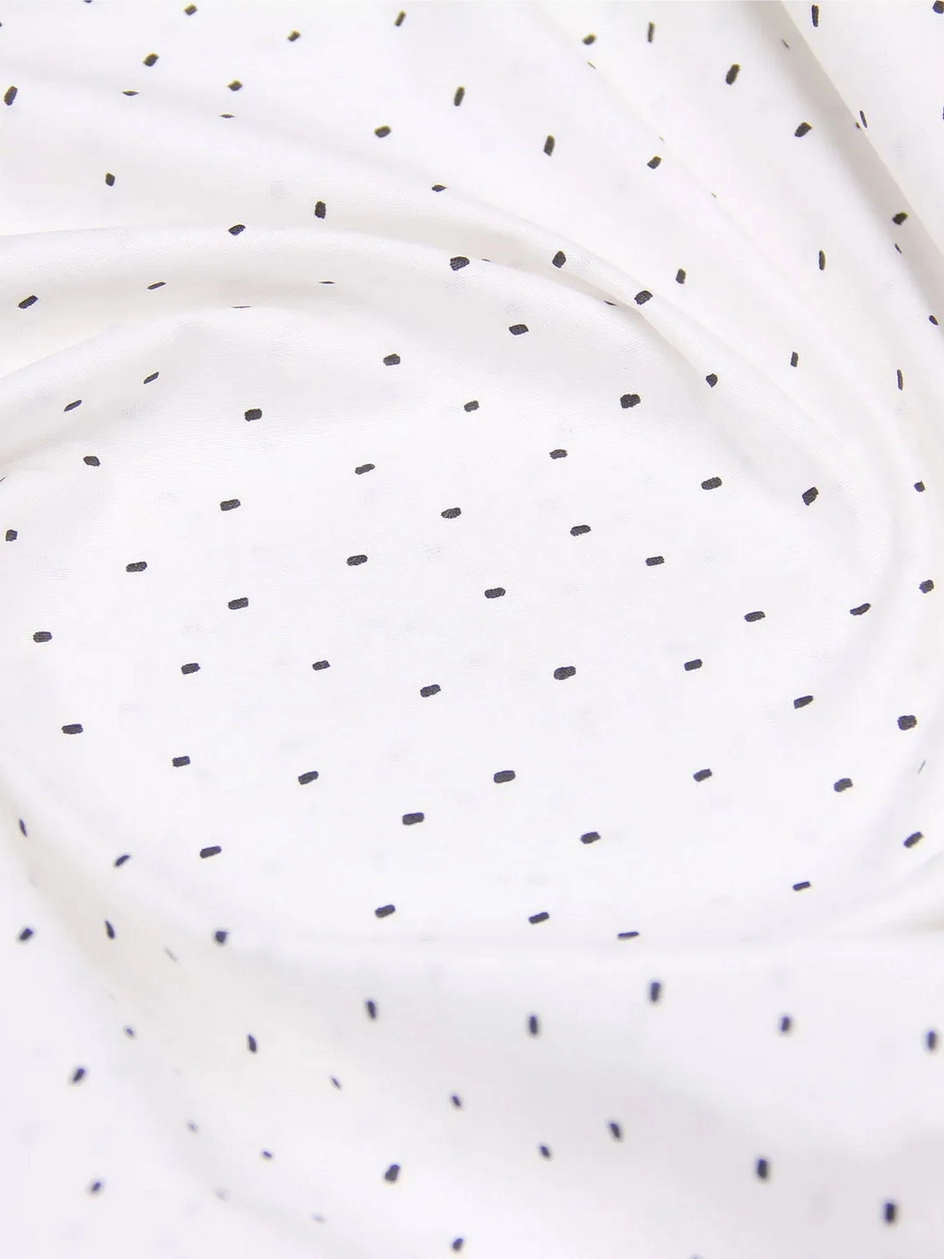 Простынь на резинке ранфорс MINI DOTS Cosas модель DotsBlackWhite_120 Фото