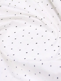 Простынь на резинке ранфорс MINI DOTS Cosas модель DotsBlackWhite_120 Фото