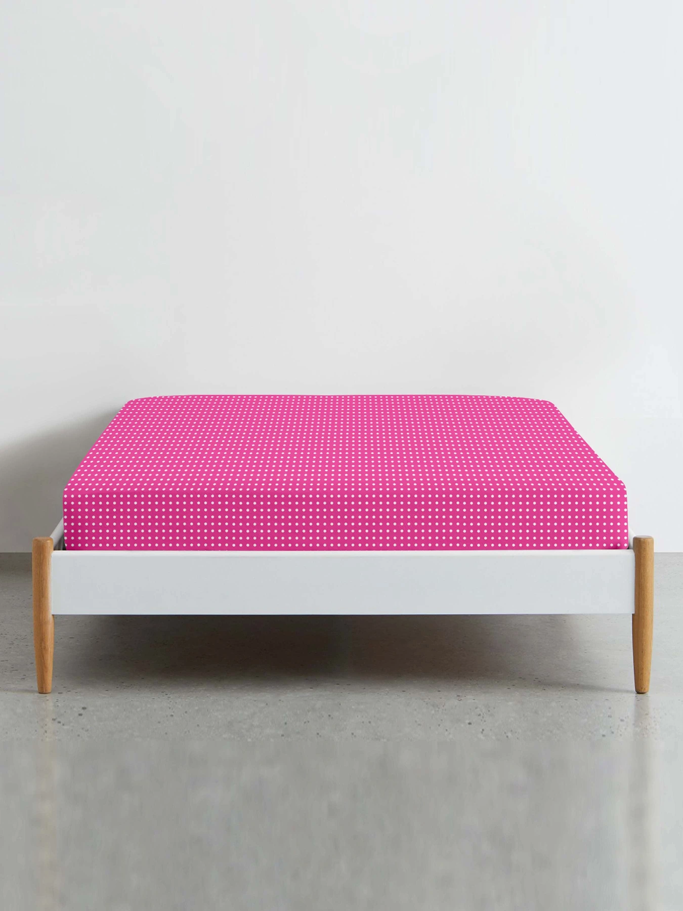 Простынь на резинке ранфорс DOTS Cosas модель DropCandy_100x200x20 Фото