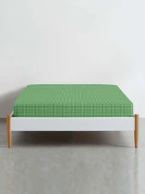 Простирадло на резинці ранфорс GREEN DOTS Cosas модель DropGreen_120 Фото