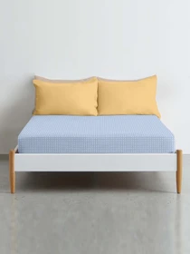 Простынь на резинке ранфорс BLUE DOTS Cosas модель DropLightBlue-4003_120 Фото