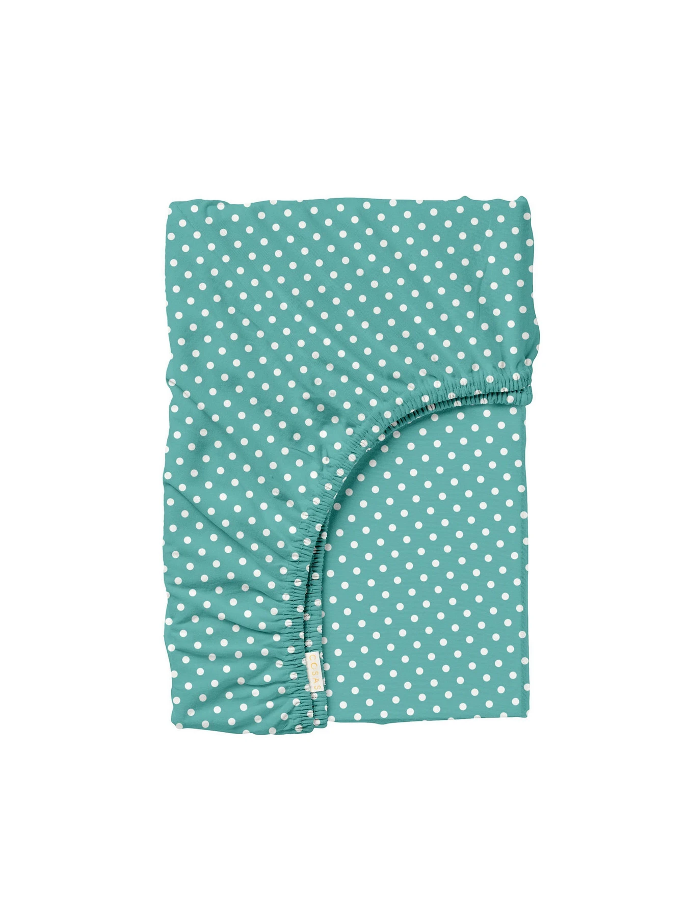 Простынь на резинке ранфорс MINI DOTS Cosas модель DropMint_100x200x20 Фото