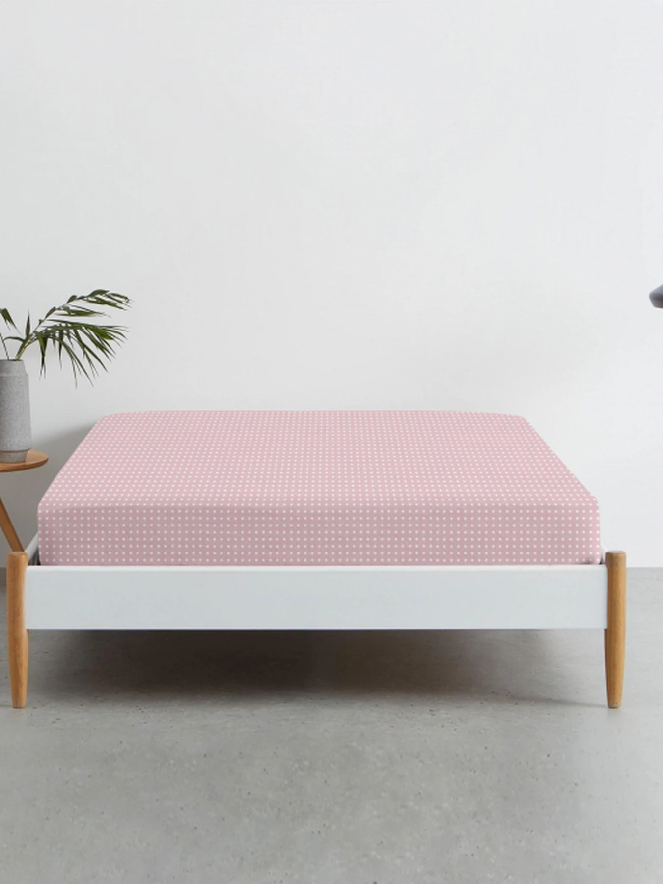 Простынь на резинке ранфорс ROSE DOTS Cosas модель DropRose_100x200x20 Фото