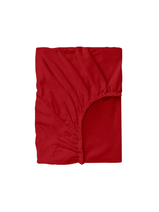 Простынь на резинке фланель BURGUNDY Cosas модель Flannel_55Burgundy_60x120x12 Фото