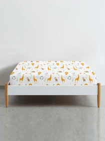 Простынь на резинке фланель AFRICA ZOO Cosas модель Flannel_AfricaZoo_60x120x12 Фото
