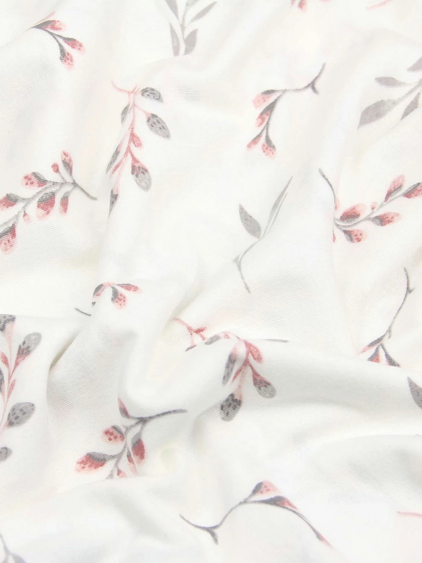 Простирадло на резинці фланель PINE BRANCHLETS Cosas модель Flannel_BudRoseGray_60x120x12 Простирадло на резинці фланель PINE BRANCHLETS Cosas модель Flannel_BudRoseGray_60x120x12 Фото