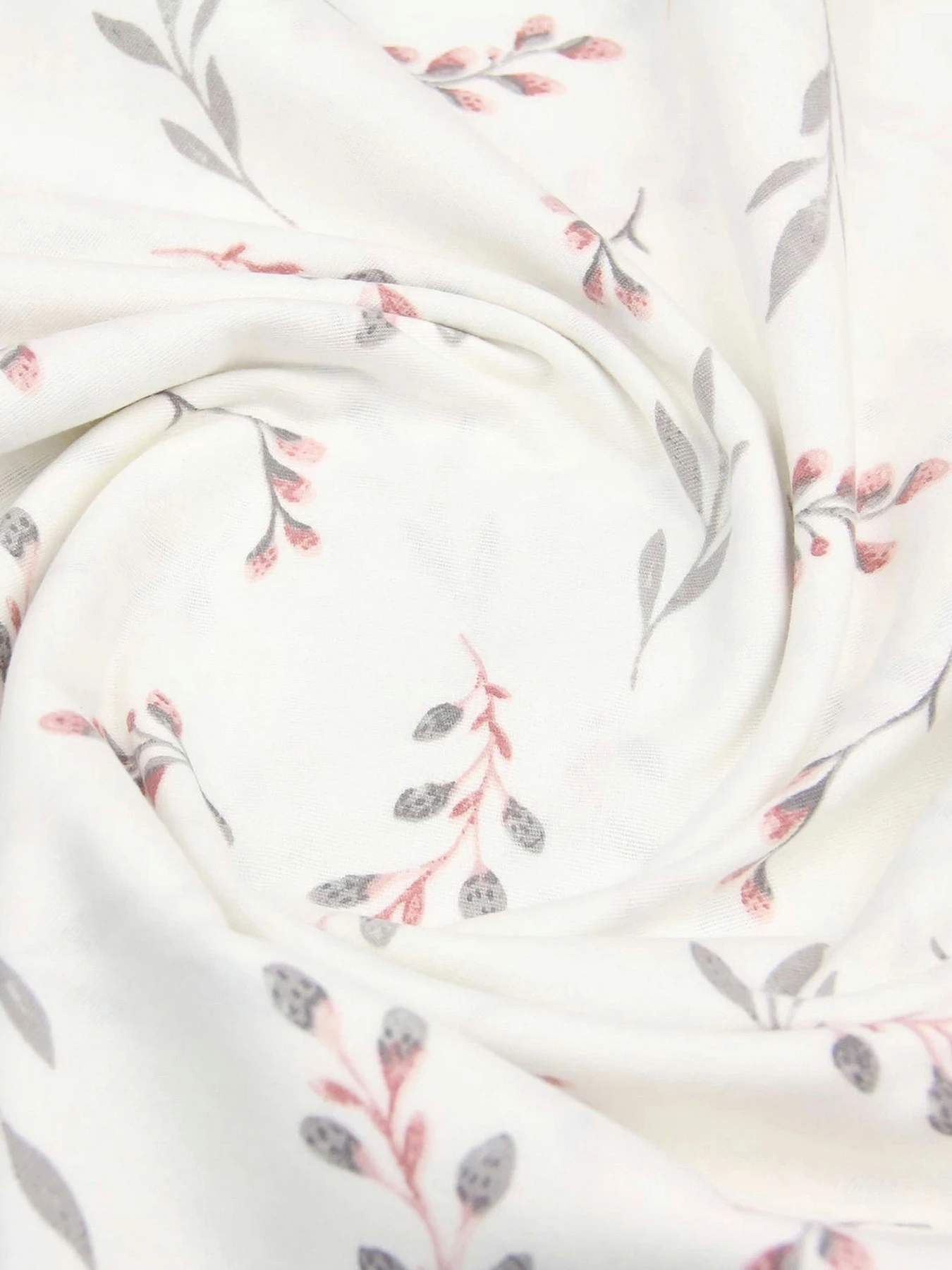 Простирадло на резинці фланель PINE BRANCHLETS Cosas модель Flannel_BudRoseGray_60x120x12 Простирадло на резинці фланель PINE BRANCHLETS Cosas модель Flannel_BudRoseGray_60x120x12 Фото