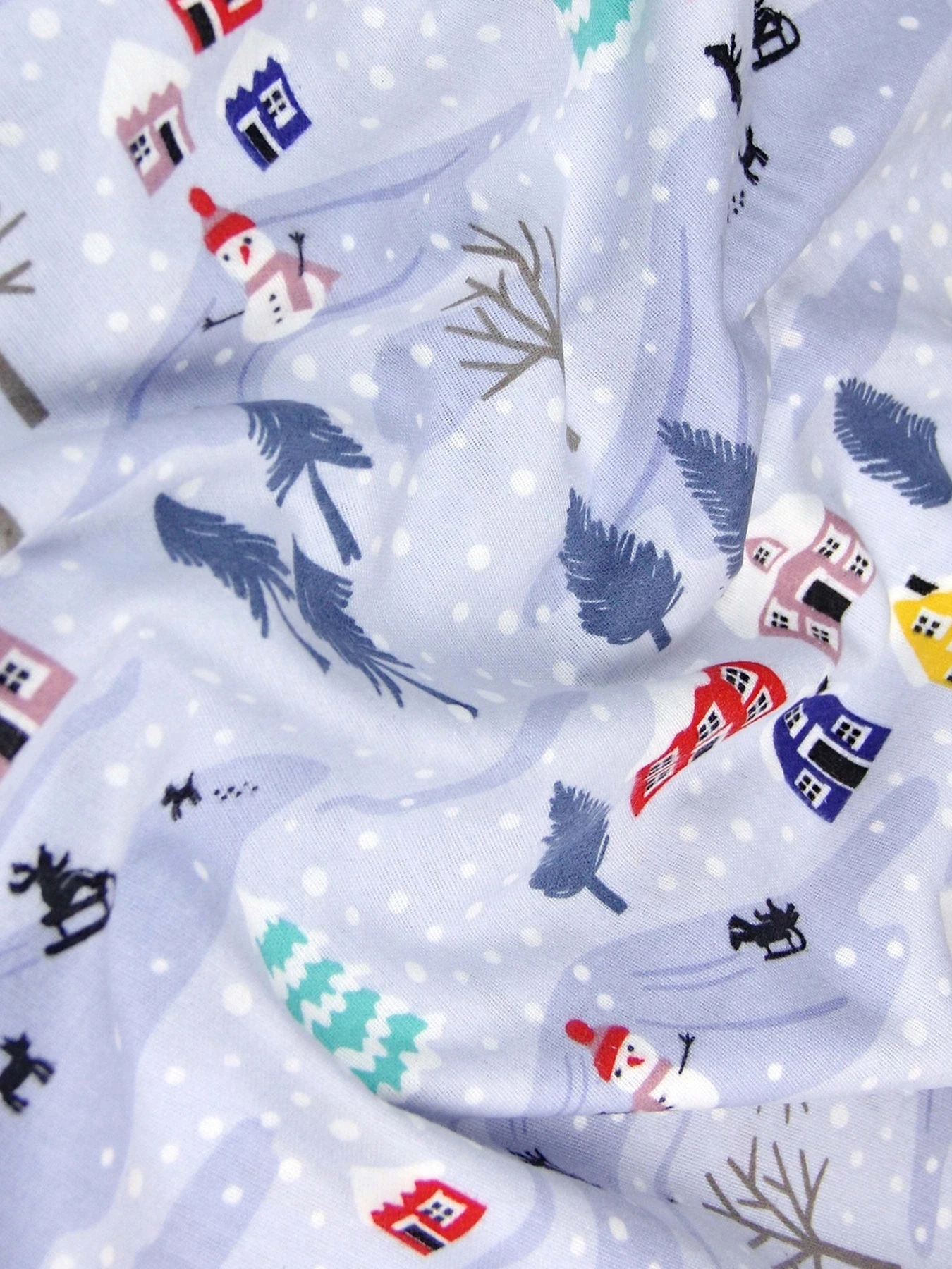 Простынь на резинке фланель SNOWMAN Cosas модель Flannel_Snowman_60x120x12 Фото
