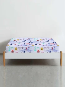 Простынь на резинке фланель SNOWMAN Cosas модель Flannel_Snowman_60x120x12 Фото
