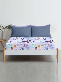 Простынь на резинке фланель SNOWMAN Cosas модель Flannel_Snowman_60x120x12 Фото