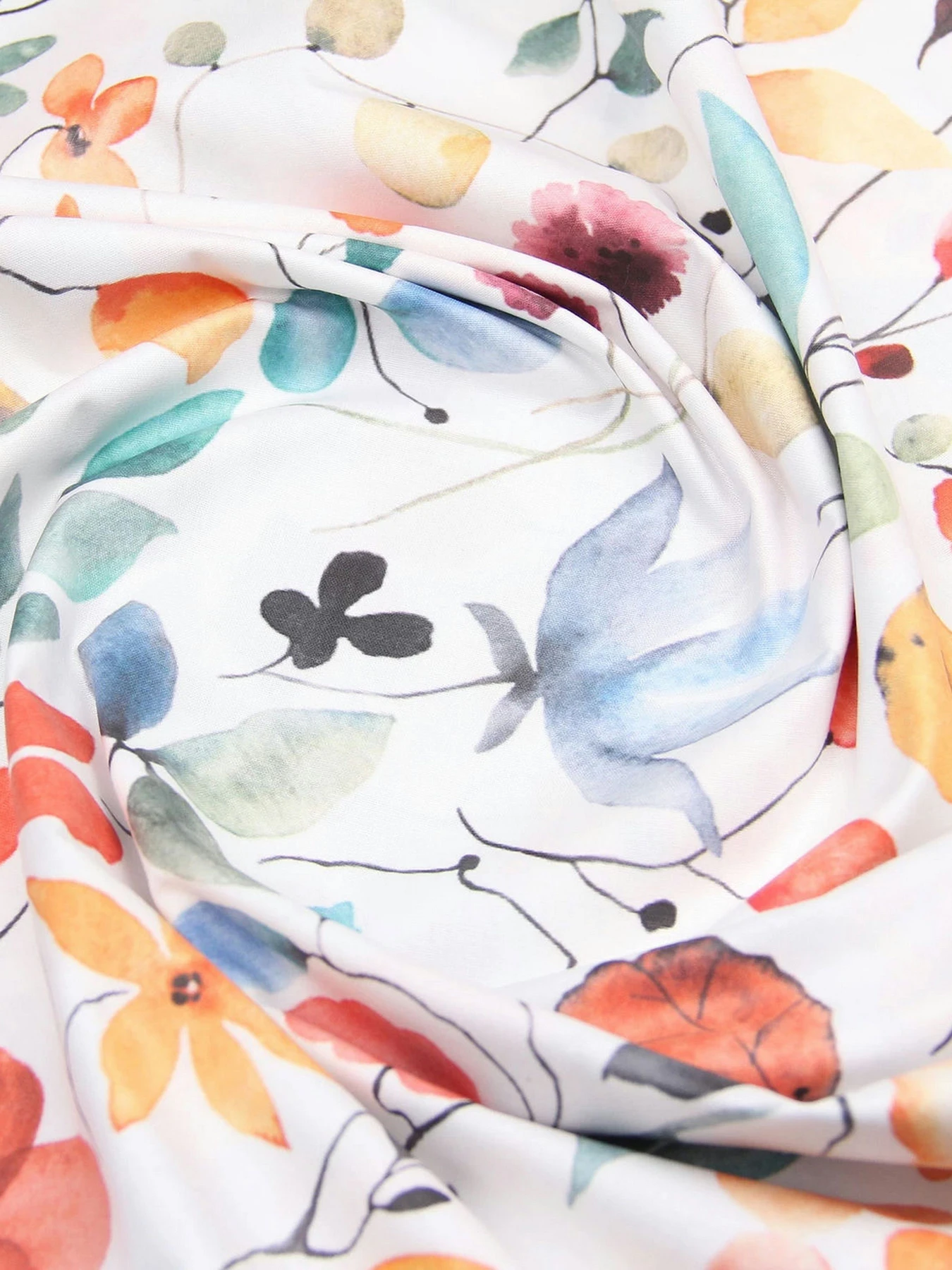 Простынь на резинке ранфорс AQUARELLE FLOWERS Cosas модель FlowersAquaColorful_120 Простынь на резинке ранфорс AQUARELLE FLOWERS Cosas модель FlowersAquaColorful_120 Фото