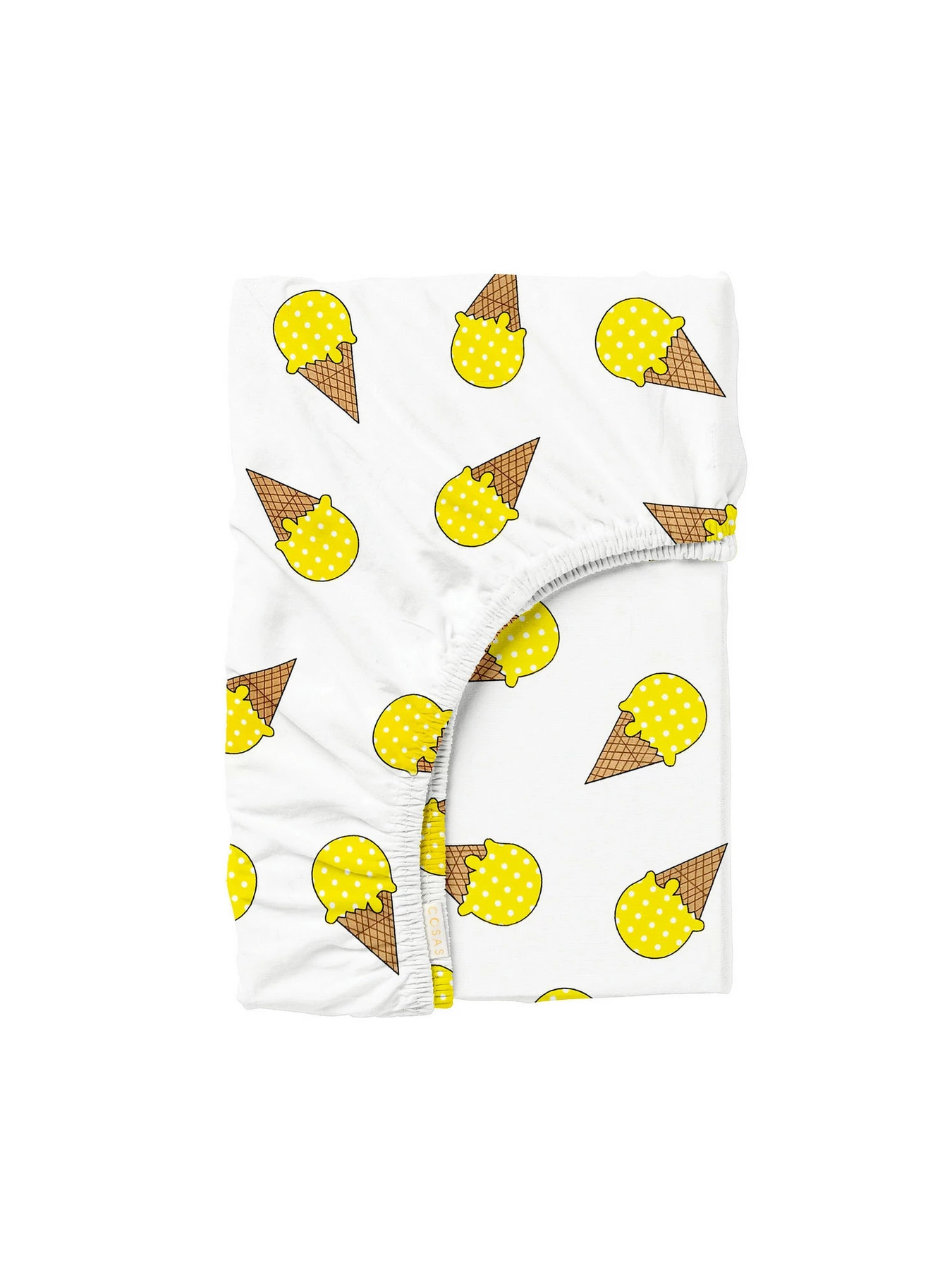 Простирадло на резинці ранфорс ICECREAM YELLOW Cosas модель IcecreamYellow_120 Простирадло на резинці ранфорс ICECREAM YELLOW Cosas модель IcecreamYellow_120 Фото