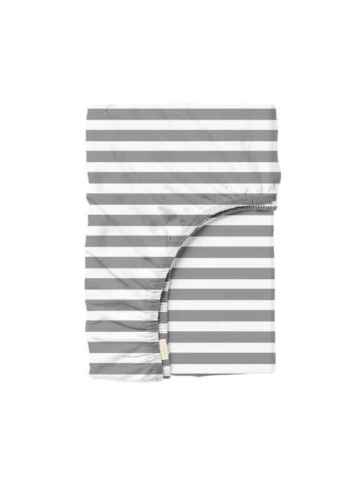 Простирадло на резинці ранфорс SHADOW LINE Cosas модель LineGrey_100x200x20 Фото