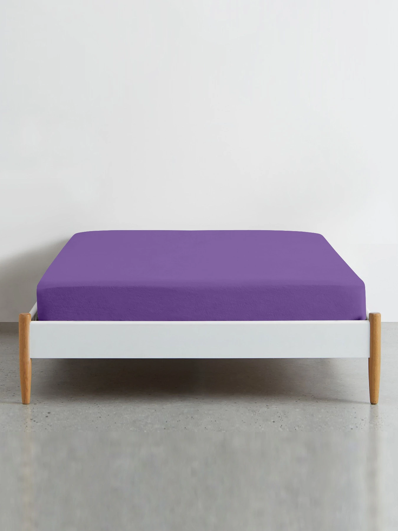 Простынь на резинке ранфорс LAVENDER Cosas модель PlumLight_100x200x20 Фото