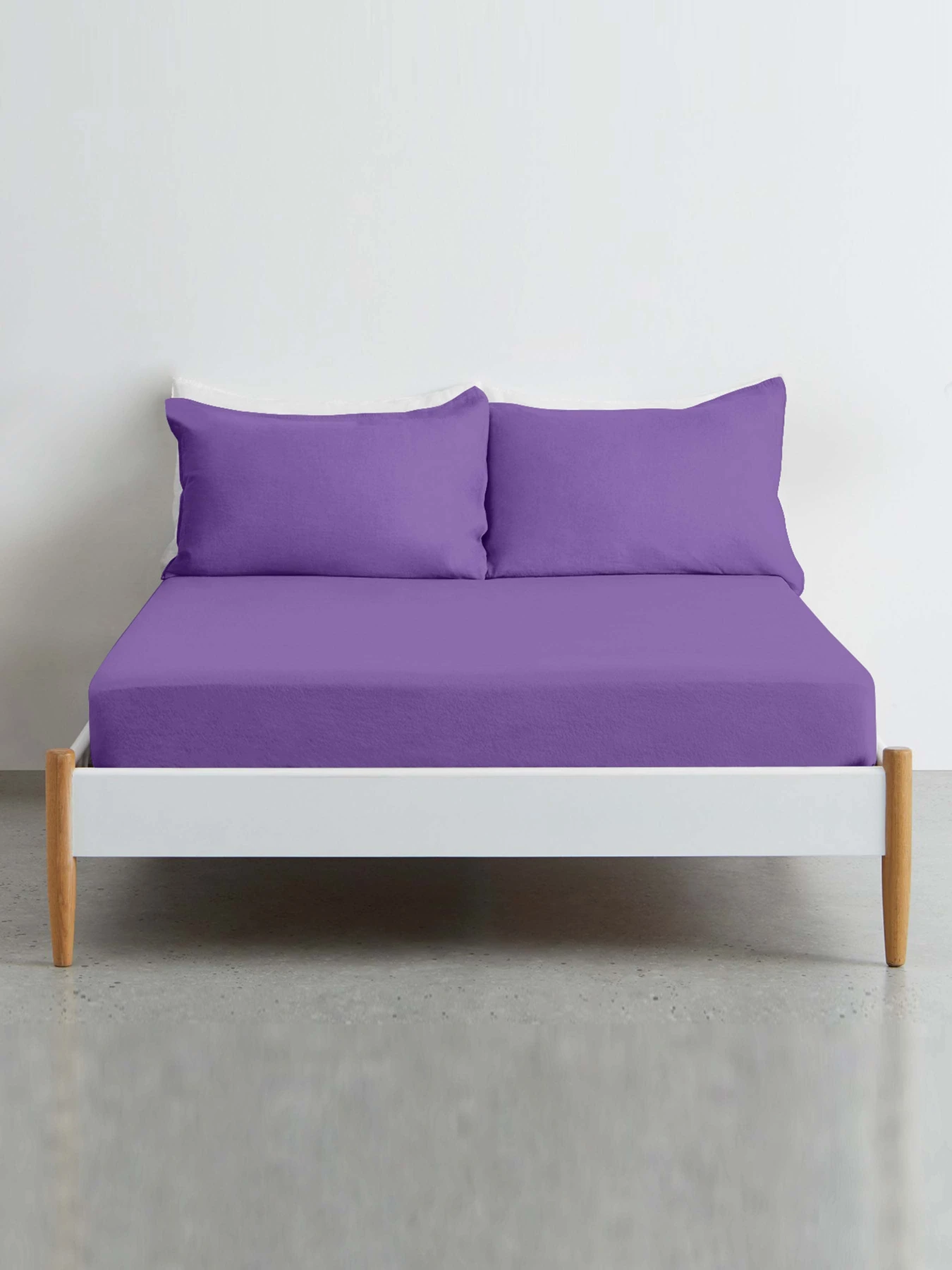 Простынь на резинке ранфорс LAVENDER Cosas модель PlumLight_100x200x20 Фото
