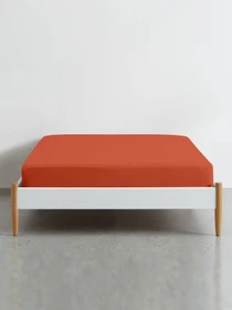 Простынь на резинке ранфорс ORANGE Cosas модель Ranfors103_Orange_120 Фото