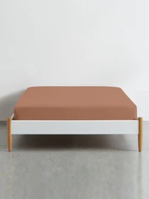 Простынь на резинке ранфорс CARAMEL Cosas модель Ranfors13_Caramel_120 Фото