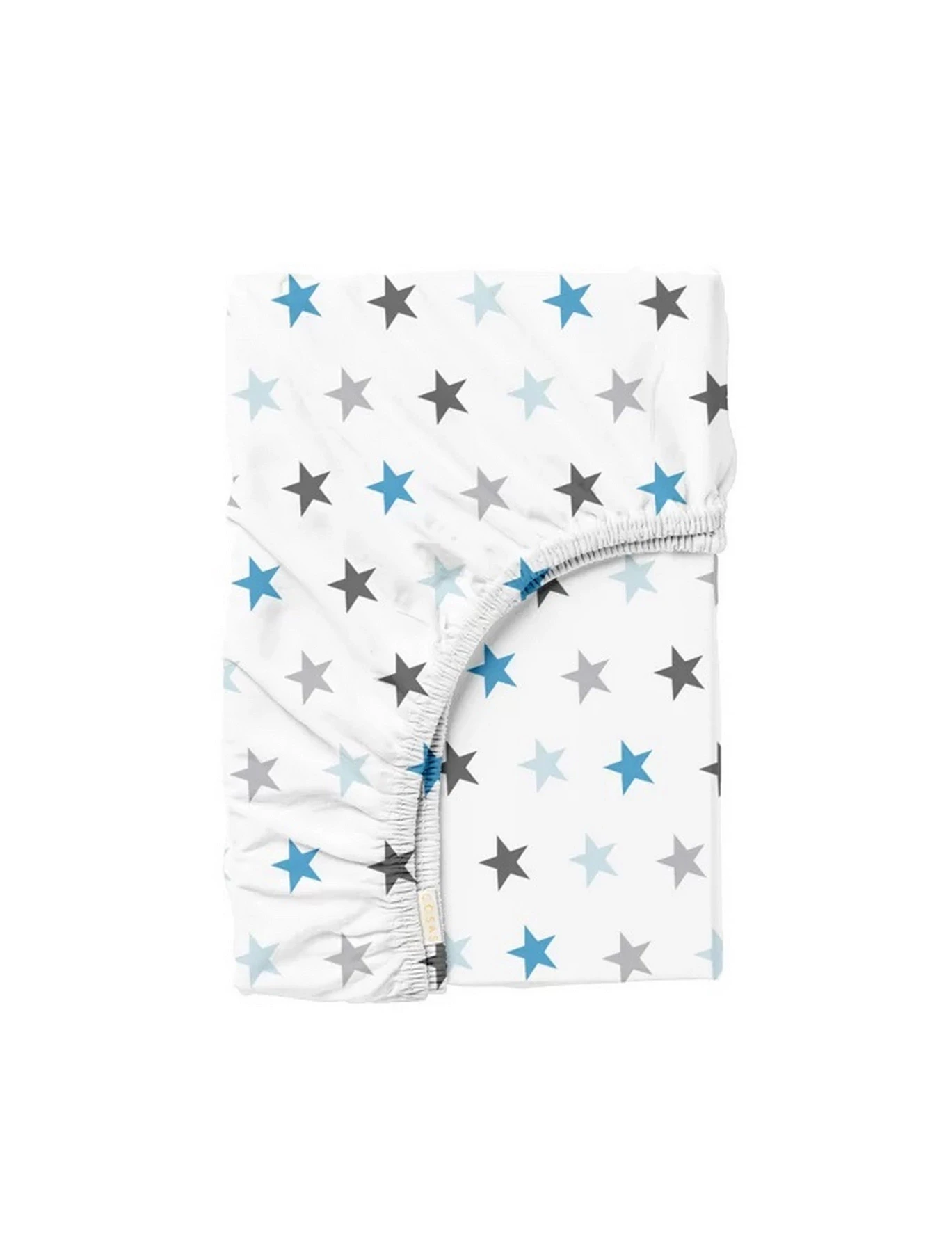 Простынь на резинке ранфорс BLUE STARFALL Cosas модель StarClGreyBlue_120x200x20 Простынь на резинке ранфорс BLUE STARFALL Cosas модель StarClGreyBlue_120x200x20 Фото