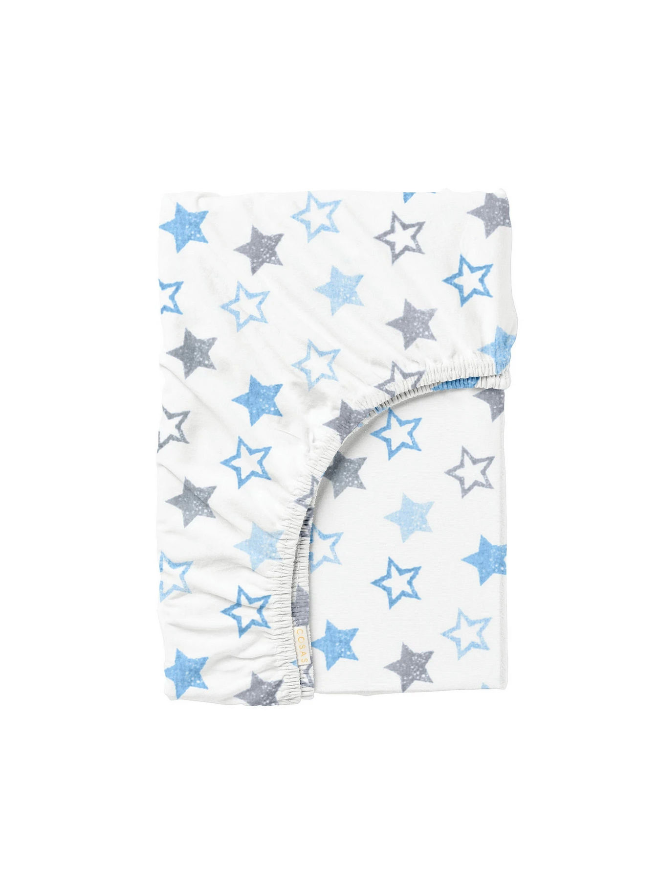 Простынь на резинке ранфорс STARFALL Cosas модель StarsClGreyBlue_140x200x20 Простынь на резинке ранфорс STARFALL Cosas модель StarsClGreyBlue_140x200x20 Фото