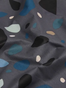 Простирадло на резинці ранфорс GEMSTONES Cosas модель StoneBlueBlackGrey_120 Фото