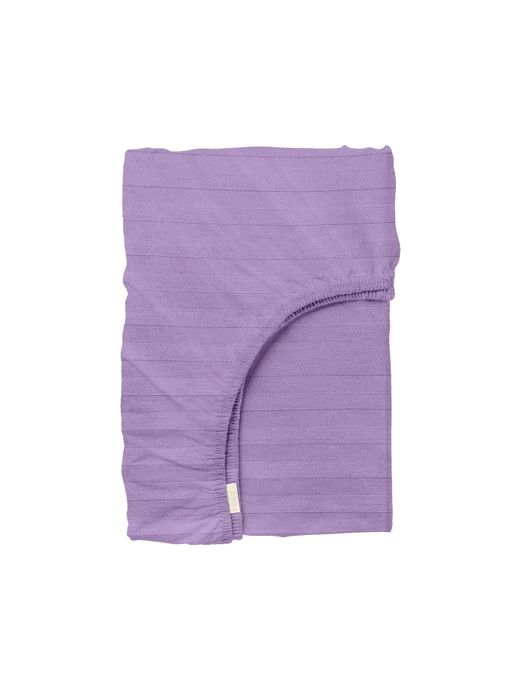 Простынь на резинке страйп сатин AMETHYST Cosas модель StrSatin_24Amethyst_60х120х12 Фото