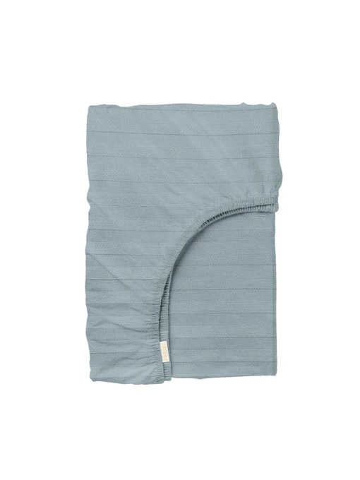 Простынь на резинке страйп сатин CASHMERE Cosas модель StrSatin_52Cashmere_60х120х12 Фото