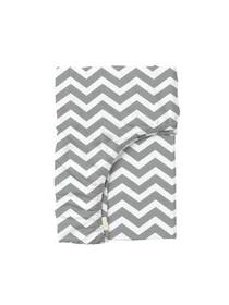 Простирадло на резинці ранфорс GREY ZIGZAG Cosas модель ZigGrey_100x200x20 Фото