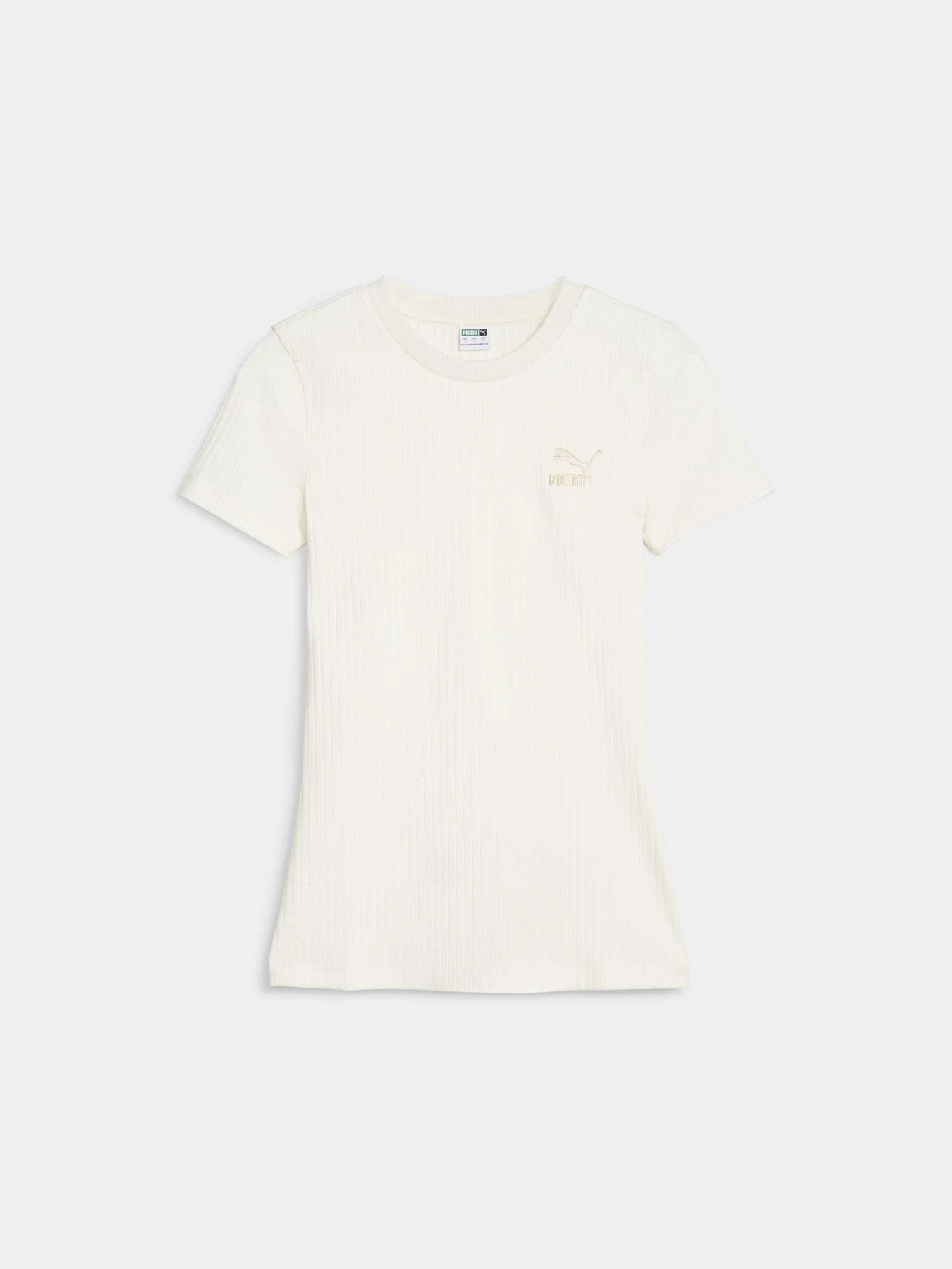 Футболки і поло PUMA Classics Ribbed Slim Tee модель 621382 Футболки і поло PUMA Classics Ribbed Slim Tee модель 621382 Фото