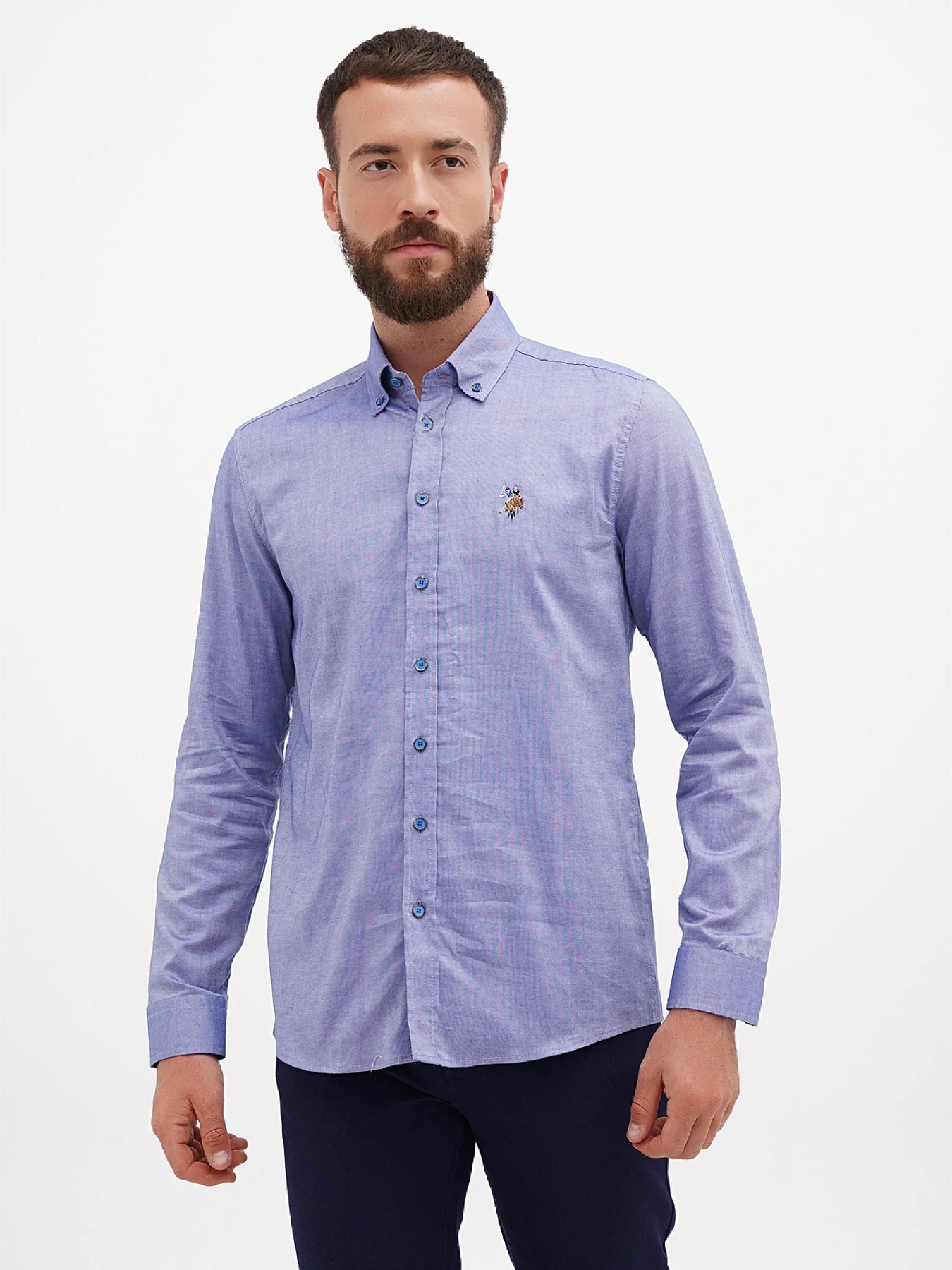Рубашки US Polo модель G081SZ004.000.1450261.VR032 Фото