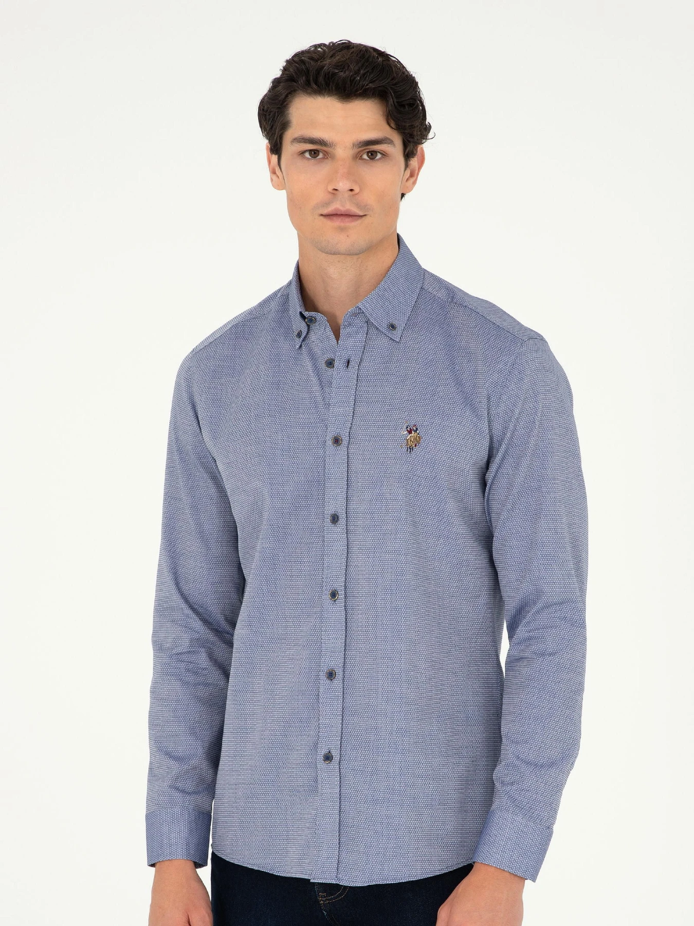 Рубашки US Polo модель G081SZ004.000.1964641.VR033 Фото