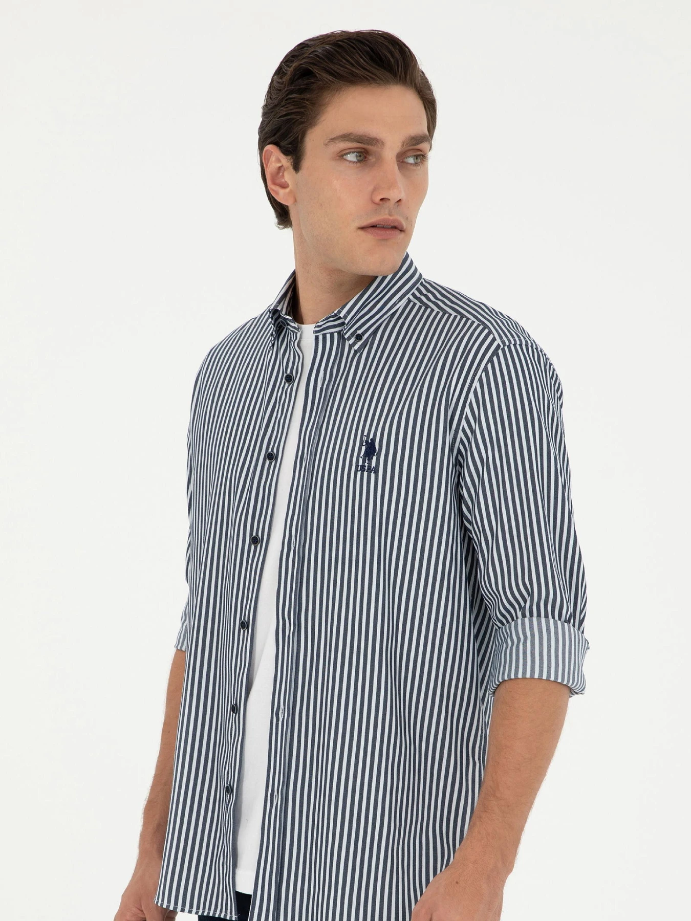 Рубашки US Polo модель G081SZ004.000.2004222.VR033 Фото