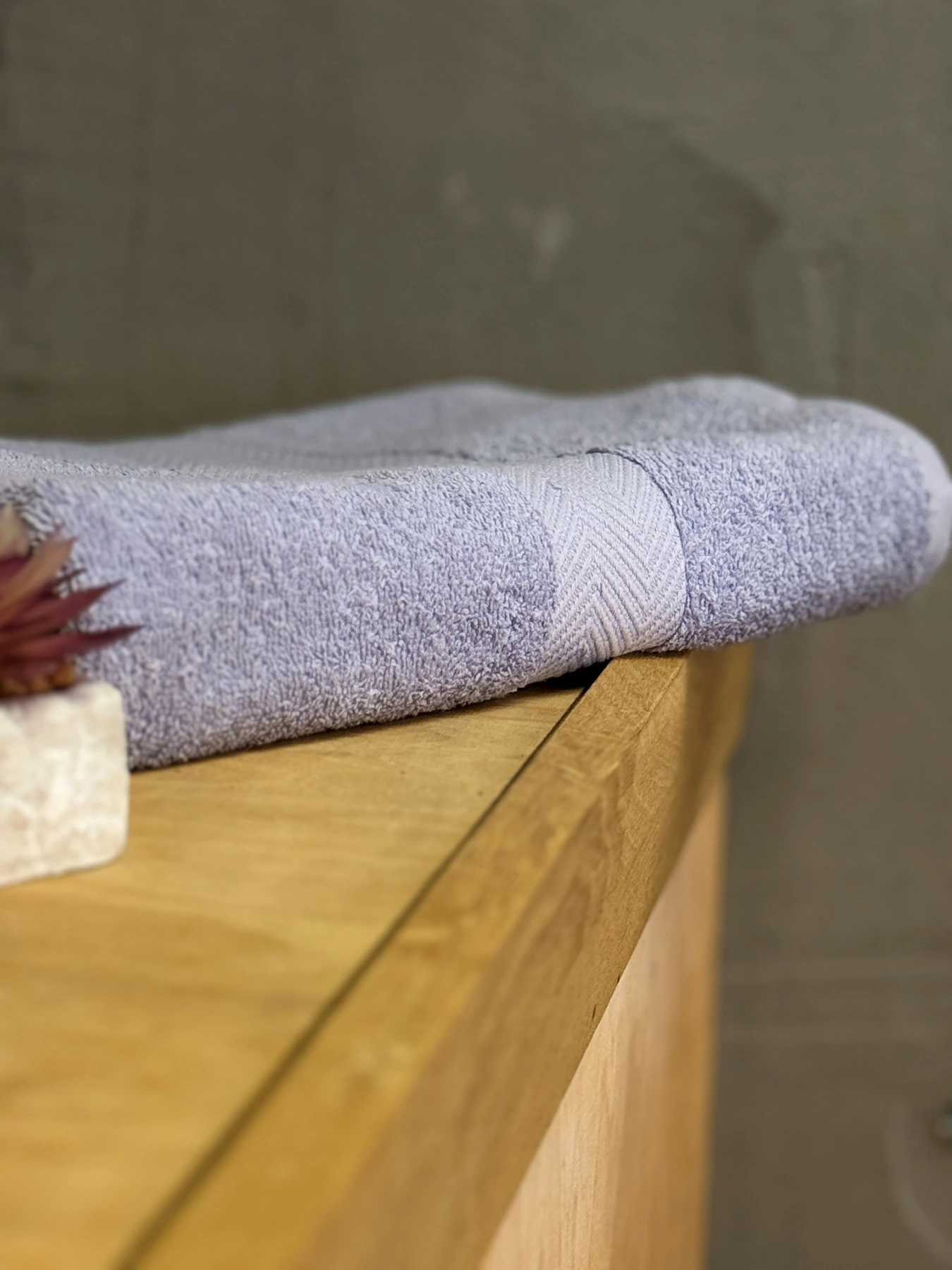 Рушник махровий з бортом бузкового кольору Light Blue Ecotton модель 25244 Рушник махровий з бортом бузкового кольору Light Blue Ecotton модель 25244 Фото
