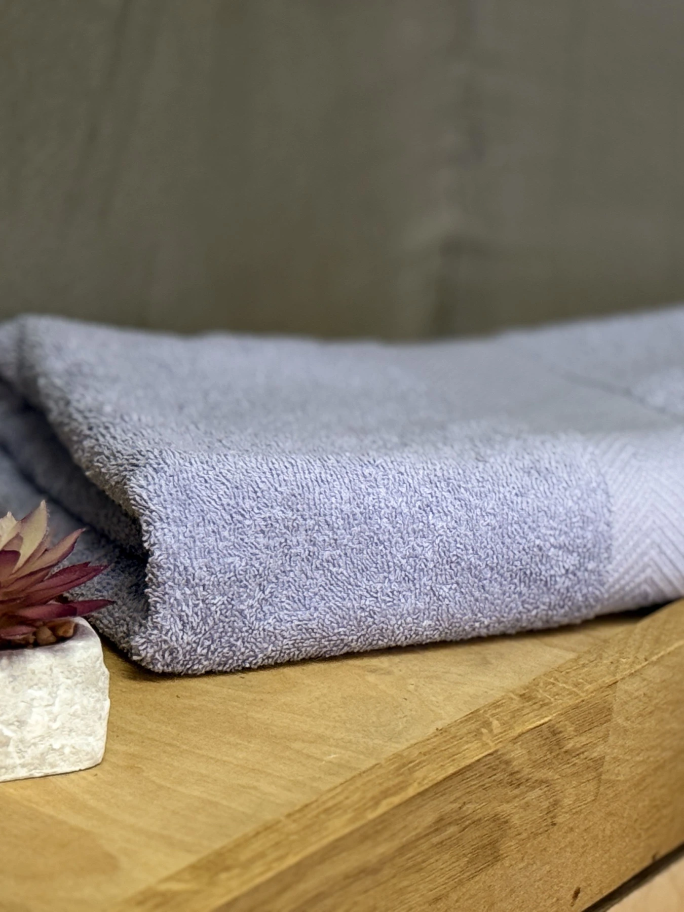 Рушник махровий з бортом бузкового кольору Light Blue Ecotton модель 25244 Рушник махровий з бортом бузкового кольору Light Blue Ecotton модель 25244 Фото