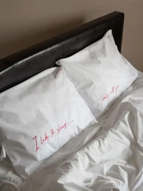 Набір з 2-х наволочок з вишивкою LEVAN HOME модель 77677124 Фото