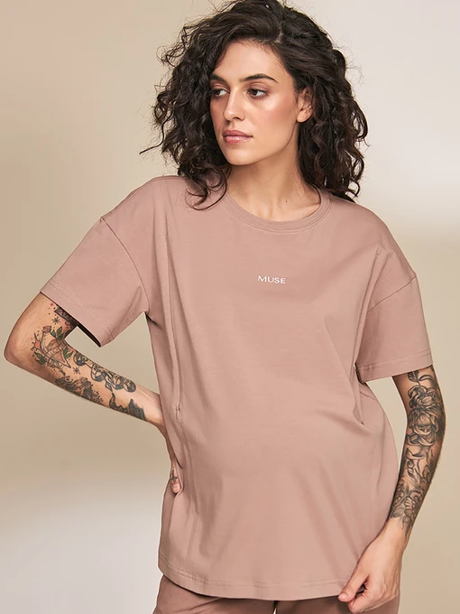 Футболки і поло Yula mama Muse модель MuseNR-33.011CappuccinoYLMMTSH Фото