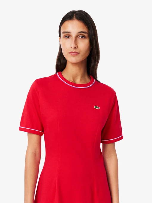 Бавовняна Жіноча Сукня міді Lacoste фото 2