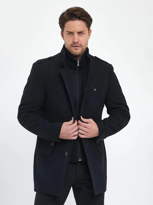 Пальто и плащи Trend Collection модель TC9679DarkBluePLTMN Фото