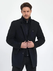 Пальто и плащи Trend Collection модель TC9679DarkBluePLTMN Фото
