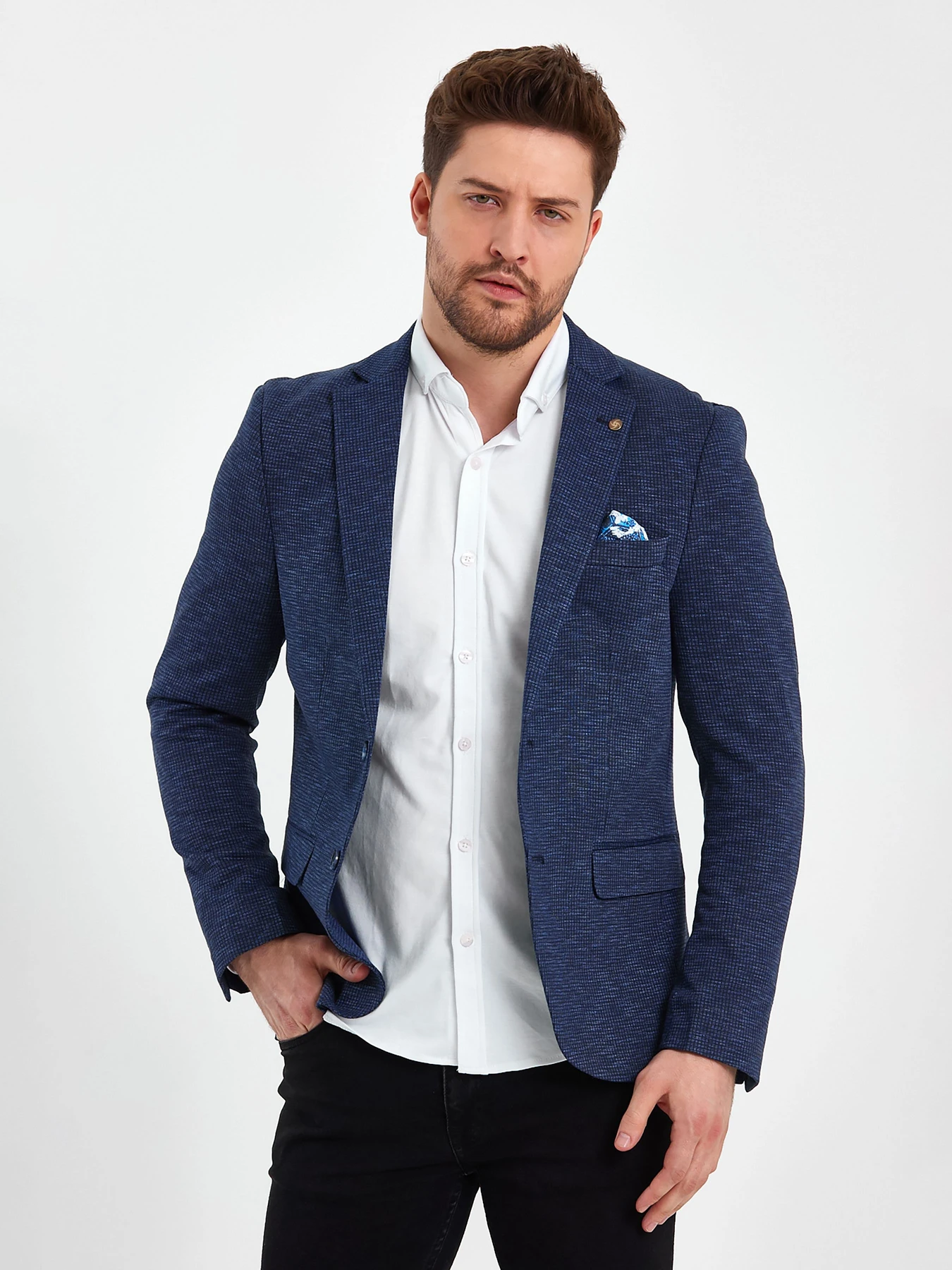 Піджаки Trend Collection модель TC7887BluePDZHKMN Фото