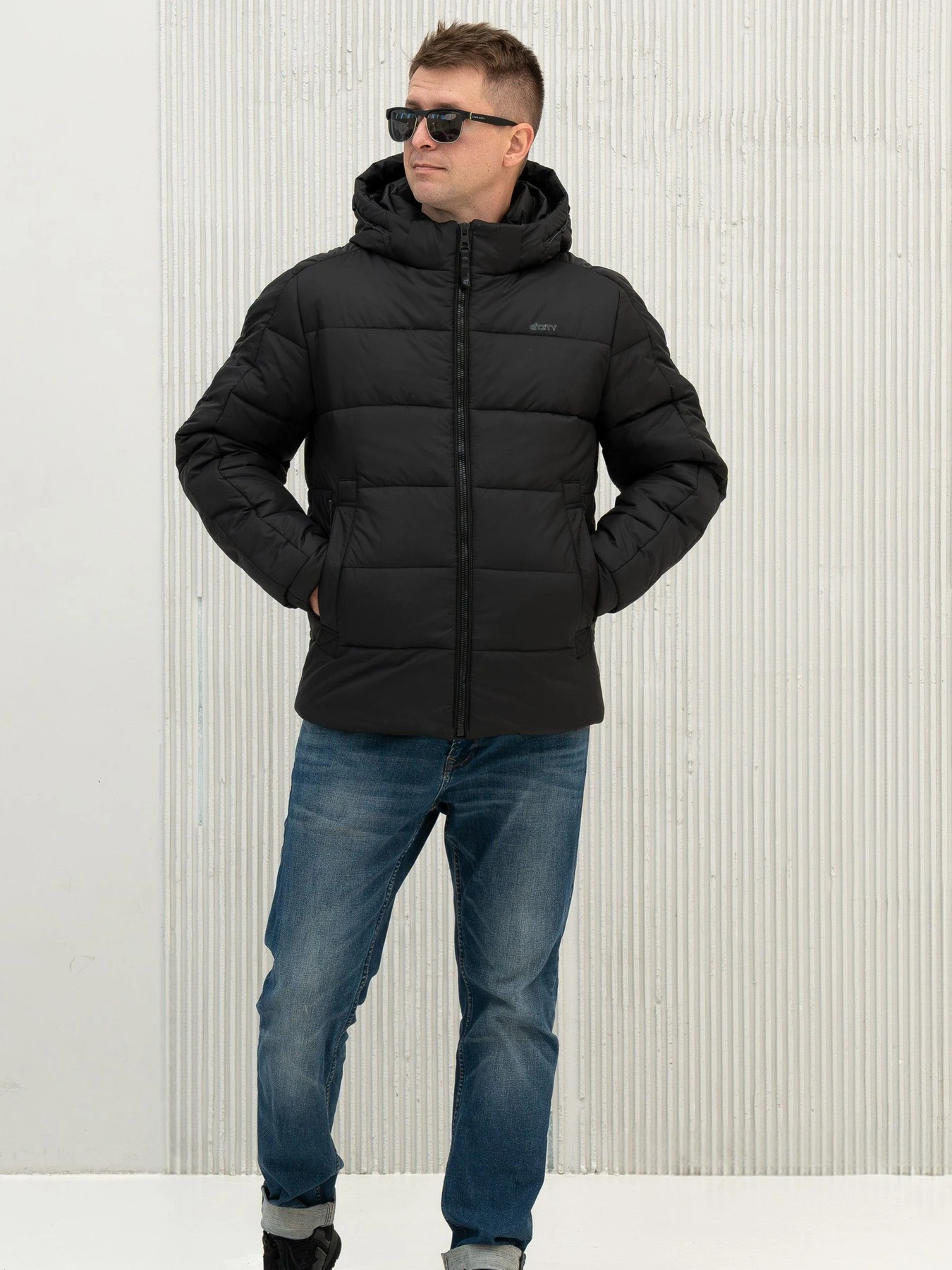 Куртки и дубленки City Fashion Classic модель 124-CFK-BLC Куртки и дубленки City Fashion Classic модель 124-CFK-BLC Фото
