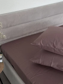 Комплект наволочек из сатина 2 шт. коричневого цвета Stucco Ecotton модель 24743 Фото