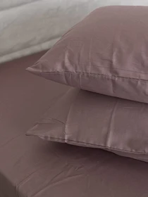 Комплект наволочек из сатина 2 шт. коричневого цвета Stucco Ecotton модель 24743 Фото