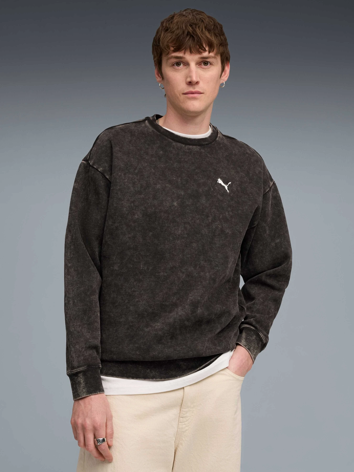 Худі та світшоти PUMA Ess Elevated Wash Crew модель 688050 Худі та світшоти PUMA Ess Elevated Wash Crew модель 688050 Фото