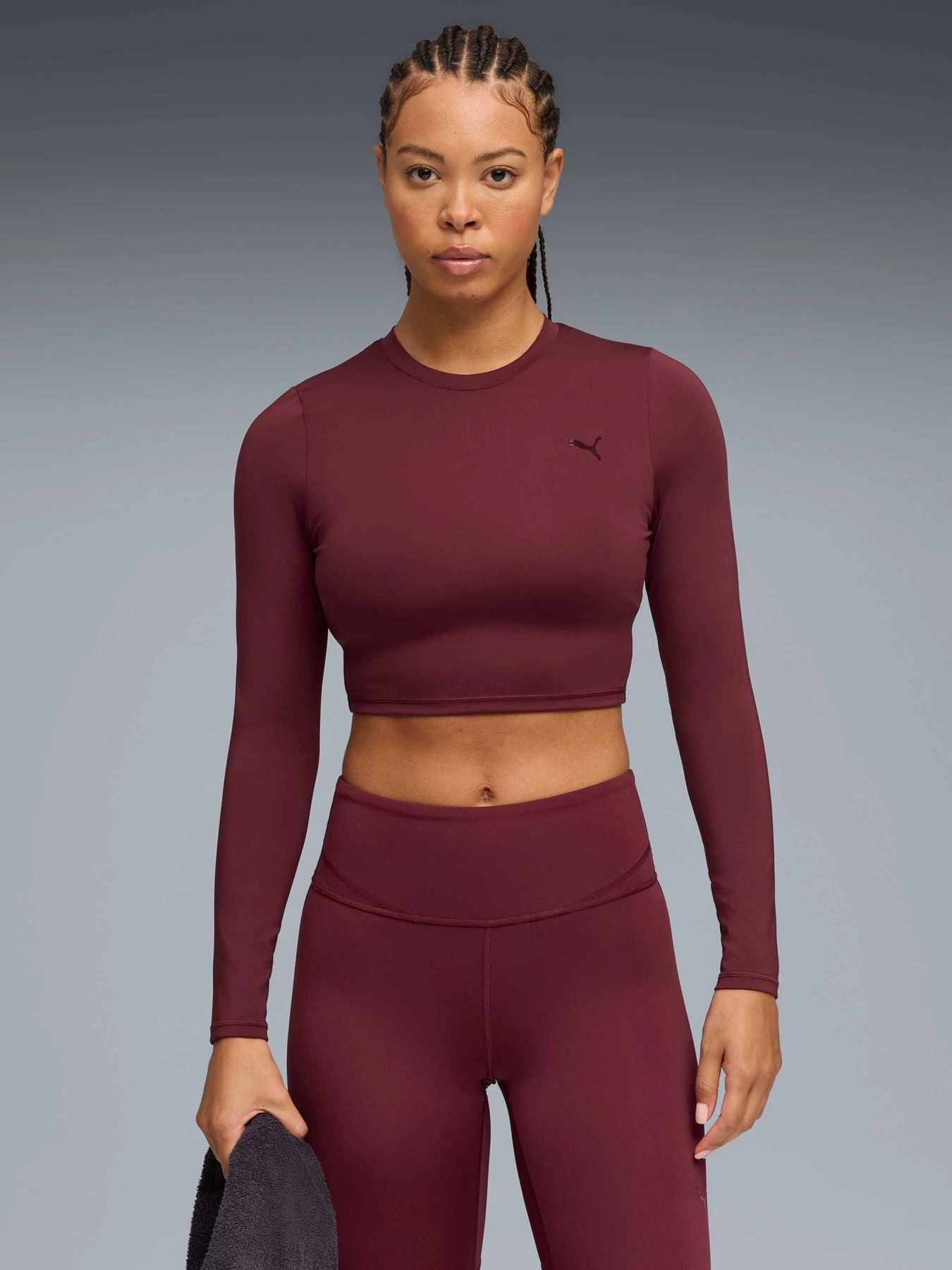 Худи и свитшоты PUMA W Shape Cropped Ls модель 527473 Худи и свитшоты PUMA W Shape Cropped Ls модель 527473 Фото