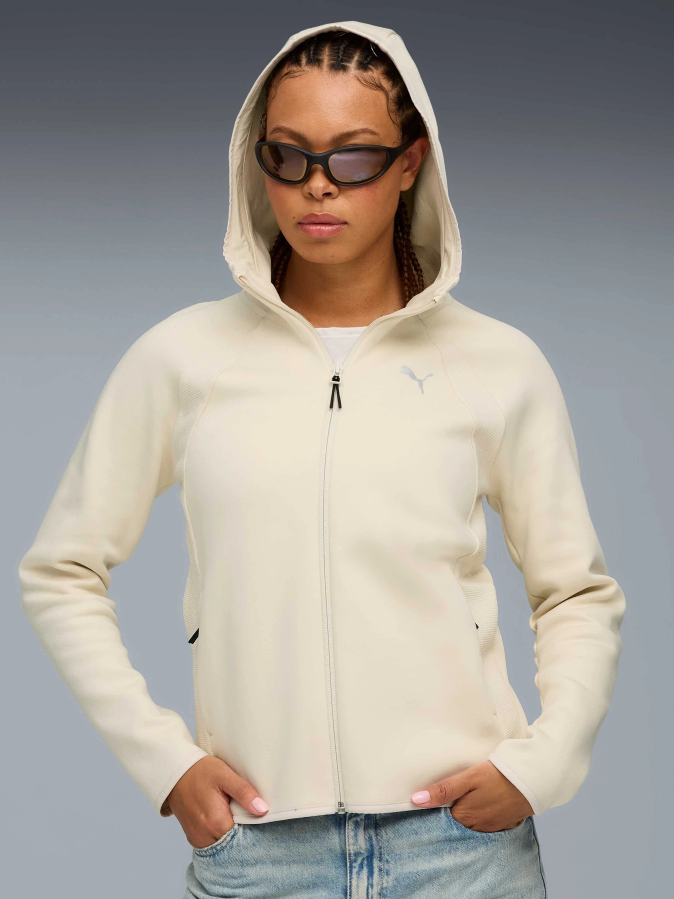 Худи и свитшоты PUMA Evostripe Full-zip Hoodie модель 688141 Худи и свитшоты PUMA Evostripe Full-zip Hoodie модель 688141 Фото