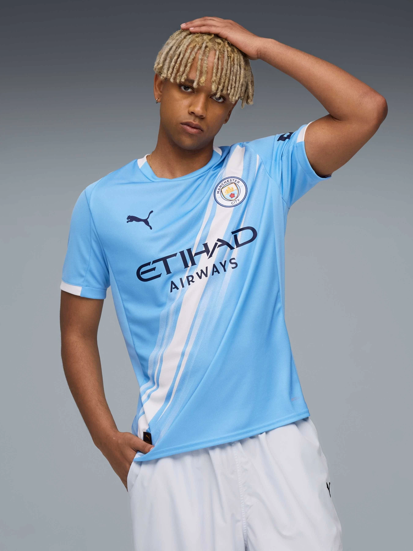 Футболки и поло PUMA Mcfc Home Jersey Replica модель 780338 Фото