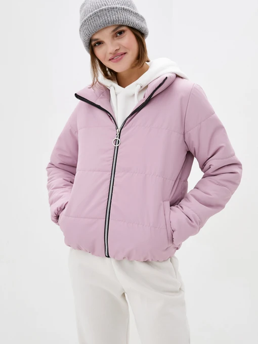 Куртки та дублянки ISSA Plus модель SA-308_pink Фото